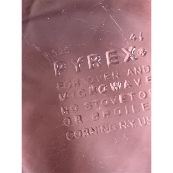 Pyrex 326 Clear Glass 4 Quart Rimmed Nesting Mixing Bowl 11.75" X 4.25" -  USA - Picture 3 of 5